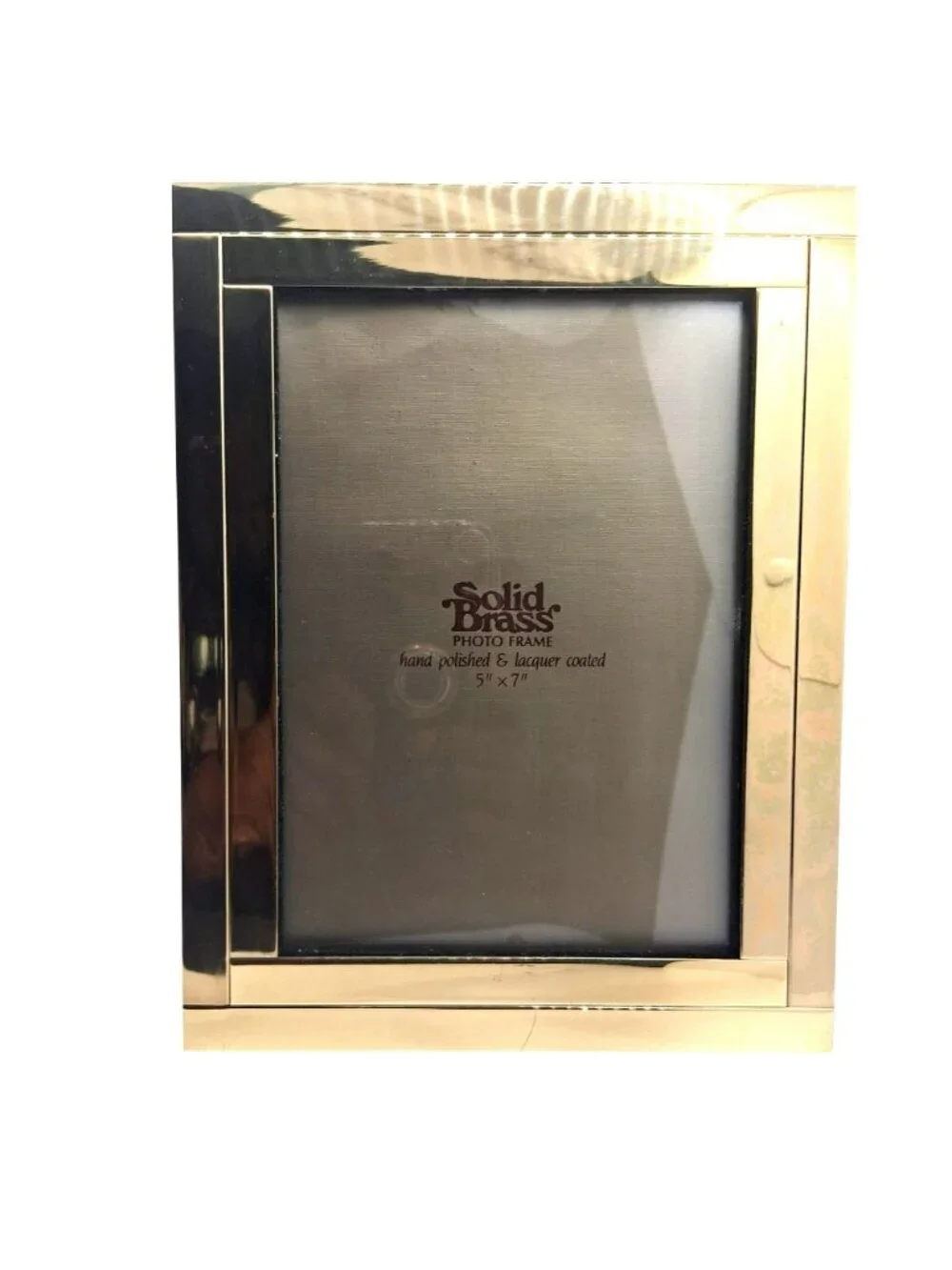 Solid Brass Photo Frame Book Hand Polished Lacquer Coated Holds 57 Pictures